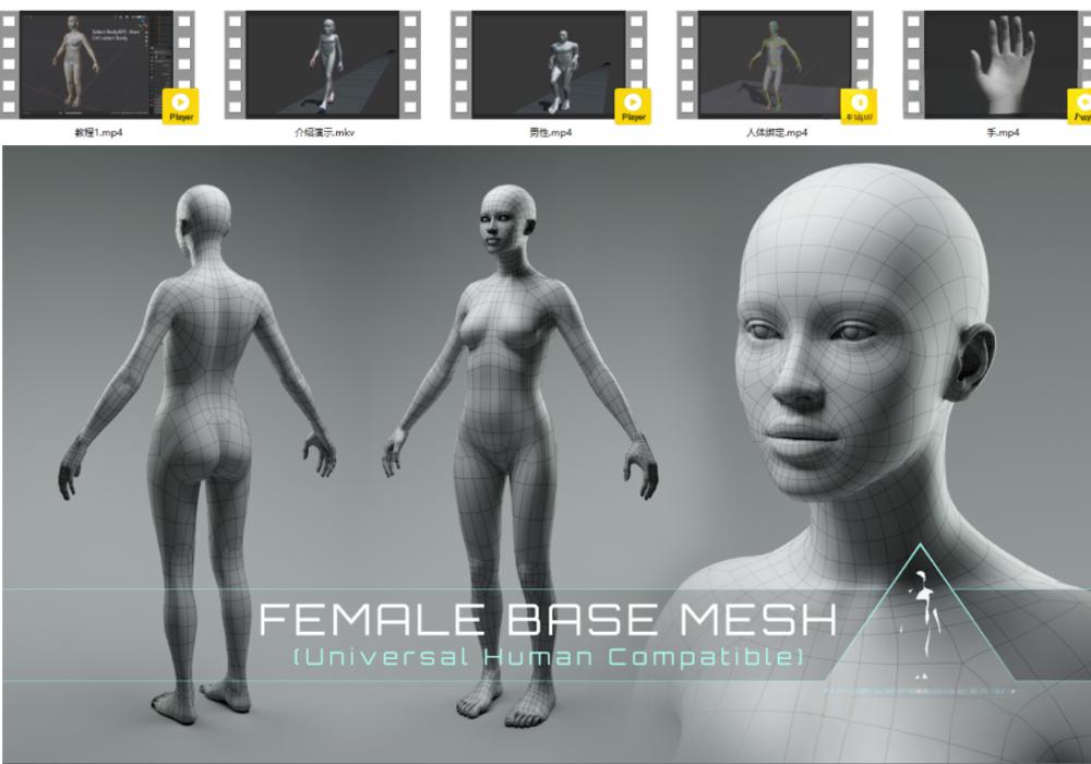 Blender高精度面部皮肤纹理和皱纹贴图！