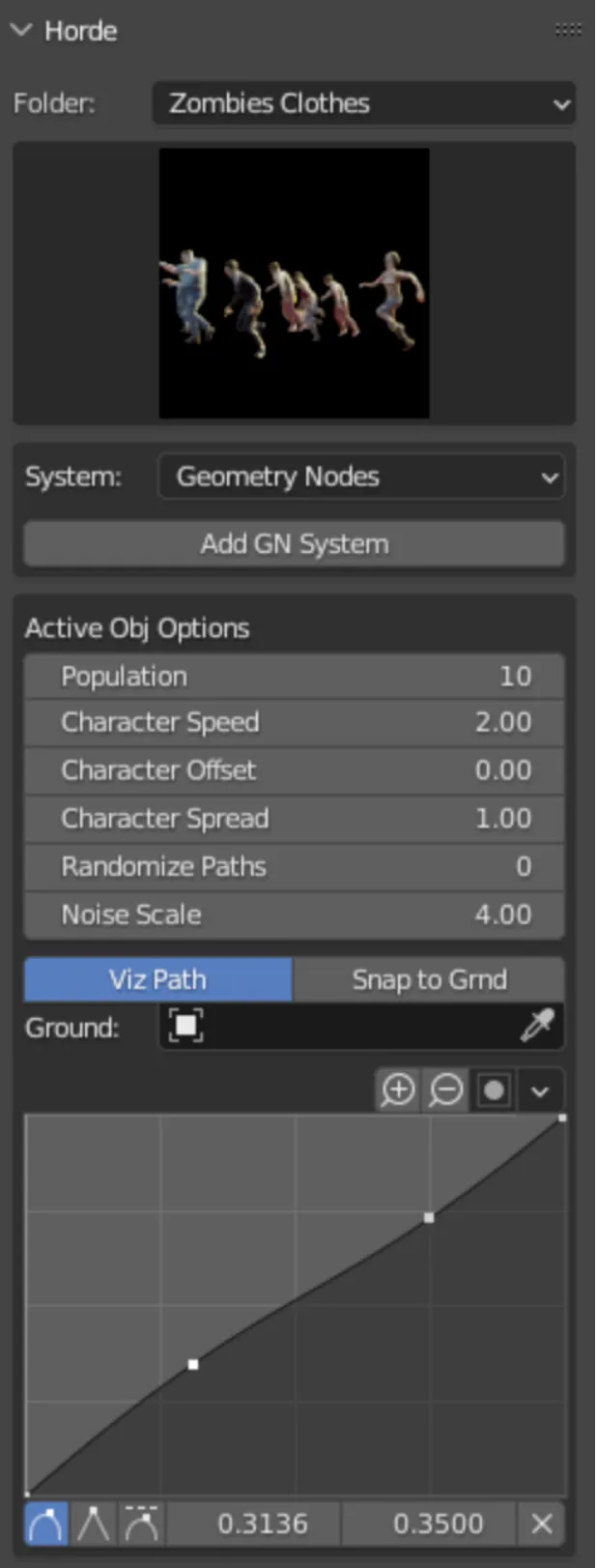 Blender插件-自定义集群人群系统生成Horde Add-On: Crowd System Tools