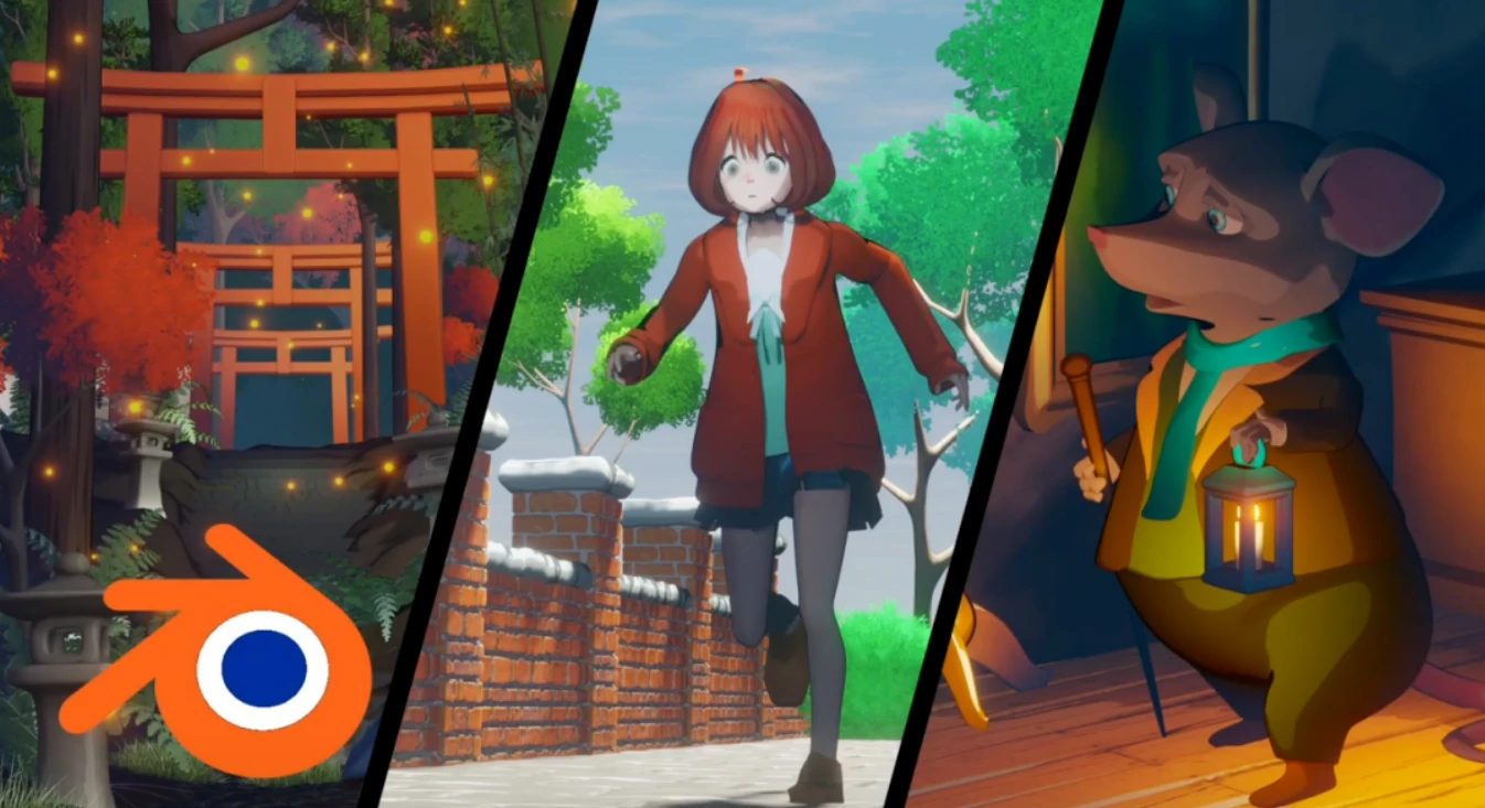 Blender必装动漫卡通风格插件!Fade – Toon Asset Pack V1.4!