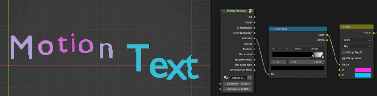 Blender插件一键生成MG动画Motion Animate V0.5