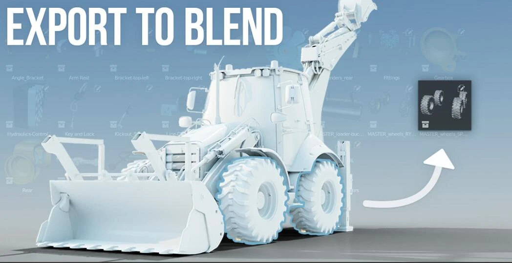 Blender插件 将部分模型单独导出保存 Export To Blend V1.2