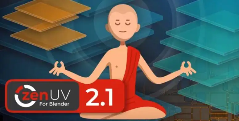 Blender插件 三维模型展UV工具 Zen Uv V4.2