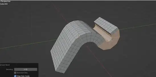 Blender插件 模型弯曲细分网格效果器 Simple Bend v2.3.1