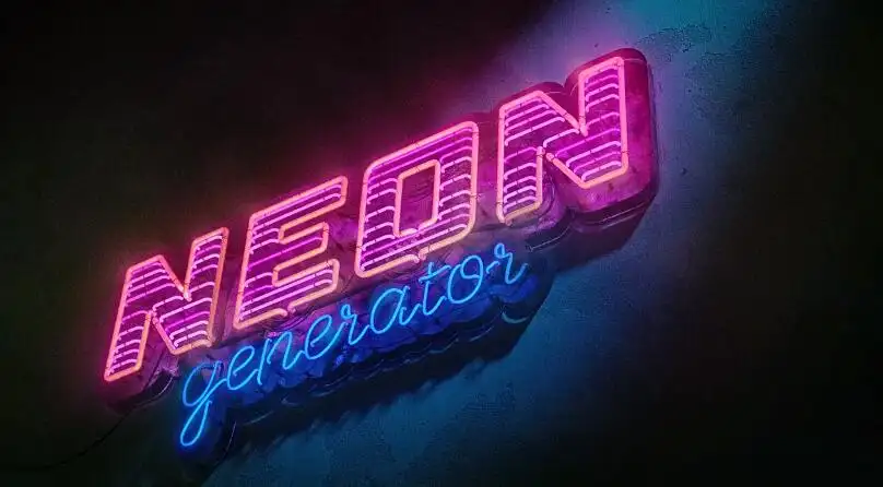 Blender插件 霓虹灯发光特效生成器 Neon Generator