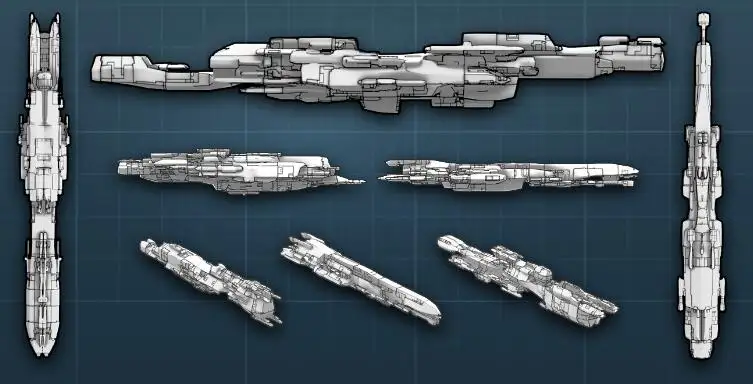 Blender宇宙飞船随机生成插件 一键制作多样飞船基础模型 Random Starship V1.5