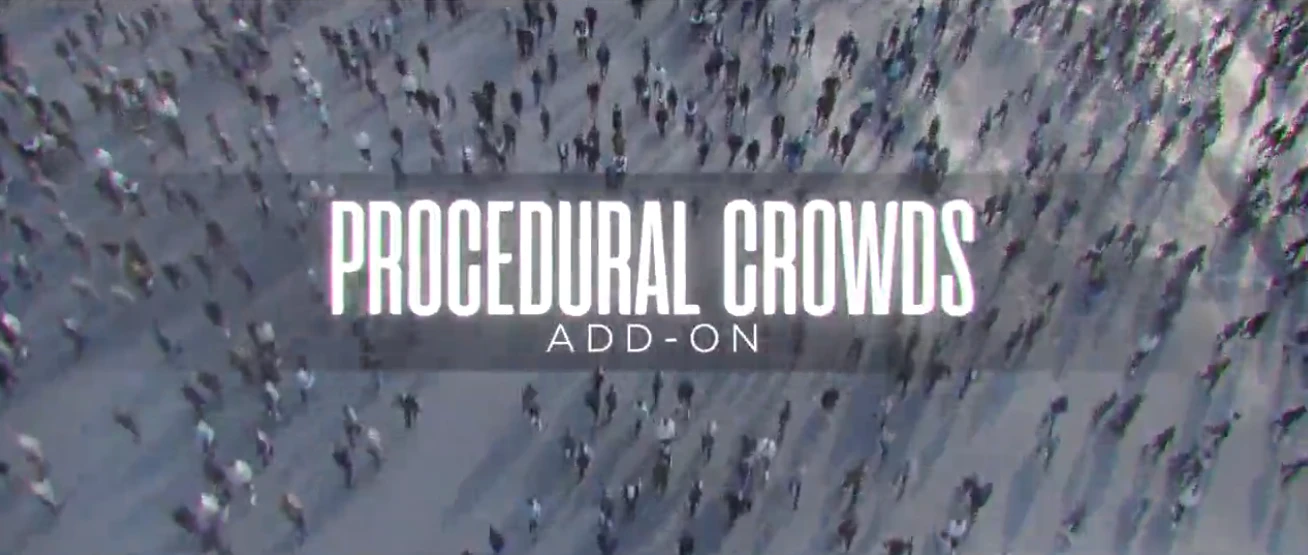 Blender插件 程序化人群生成器 Procedural Crowds v2.1.2+预设库