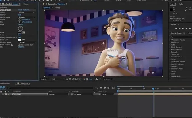 AE/PR插件中文汉化 镜头扭曲失真晕影暗角特效 ft-Lens Distortion Bundle  Win+使用教程