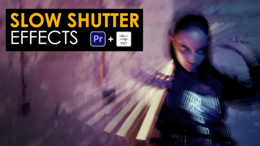 视频慢速拖影幻影特效PR预设-Slow Shutter Effects