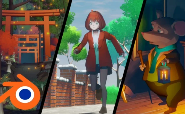 Blender必装动漫卡通风格插件！Fade – Toon Asset Pack V1.4！