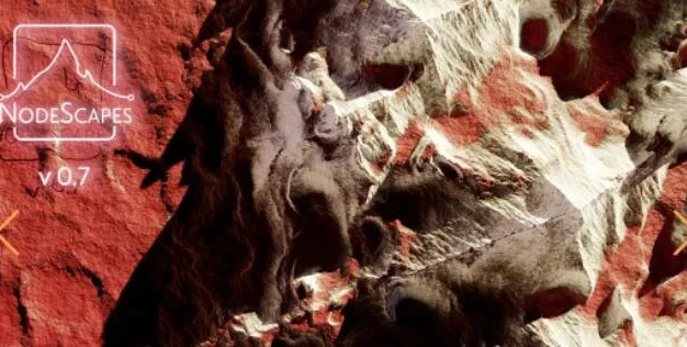 一键生成3D自然地形Blender插件 NodeScapes