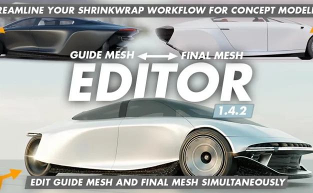 Blender插件 曲线硬面建模 Guide Mesh – Final Mesh Editor v1.4.1