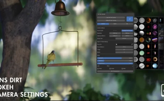 Blender插件 自定义摄像机虚焦景深 Alt Tab Camera V1.2.0