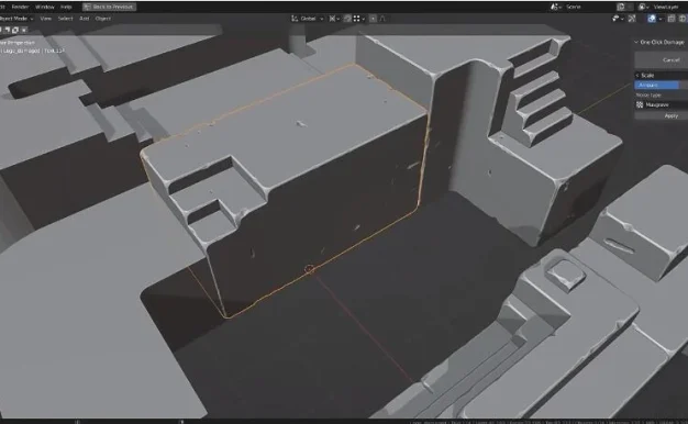 Blender插件 快速破坏损伤模型 OCD (One Click Damage) V1.7.8