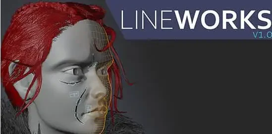Blender插件 快速给角色添加装配线工具 Lineworks v2