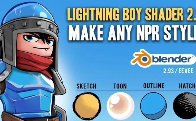 Blender插件 卡通风格高效着色器 Lightning Boy Shader V2.1.4