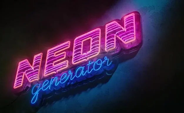 Blender插件 霓虹灯发光特效生成器 Neon Generator