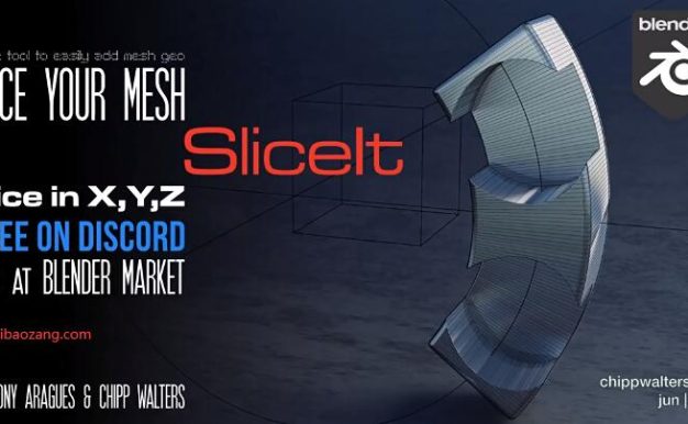 Blender三维切割建模插件Slice it v1.0.5