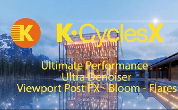 Blender插件-K-Cycles 3.32 高级GPU实时渲染器 支持Win/Linux