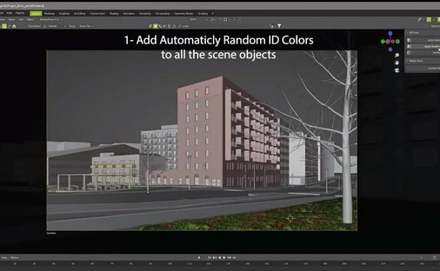 Blender插件 Render Tools V1.2实现渲染遮罩和ID通道控制3D模型
