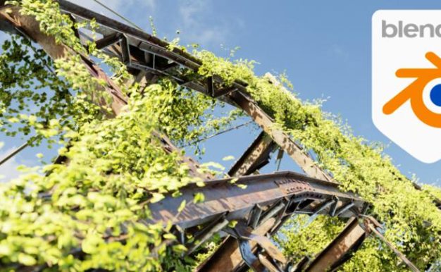 Blender插件 常春藤爬山虎生成工具 Baga Ivy Generator V2.0.1