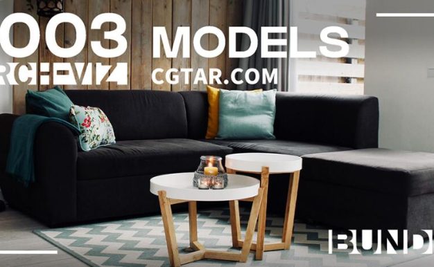 Blender插件 4套全5003个室内家具预设打造精美逼真家具场景Epic Bundle | 5003 Interior Models | Kpack | Asset Browser