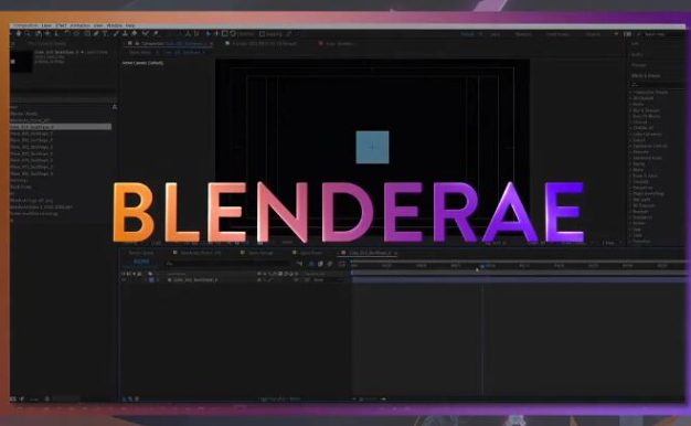 Blender插件 把Blender场景数据3D对象联动到AE软件 BlenderAe V1.4.5 Win/Mac