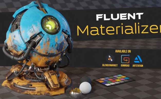 Blender插件 烘焙制作自定义材质 Fluent Materializer V1.3.3