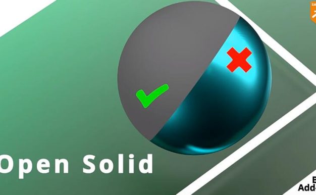 Blender插件 以纯色方式快速预览模型 Open Solid V1