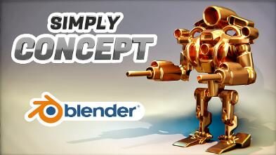 Blender插件 抽象概念模型建模调整工具 Simply Concept V2.5.1