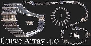 Blender插件 链条履带锁链生成 Curve Array Pro + Magic Curve V4.0.2