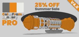 Blender插件 彩色线框渲染工具专业版 Colorframe Renders Pro V4.1.3