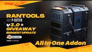 Blender插件 硬表面建模灯光渲染纹理烘焙修改器 Rantools V3.2.7