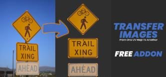 Blender插件 一键快速转换UV贴图 Transfer Images v1.0