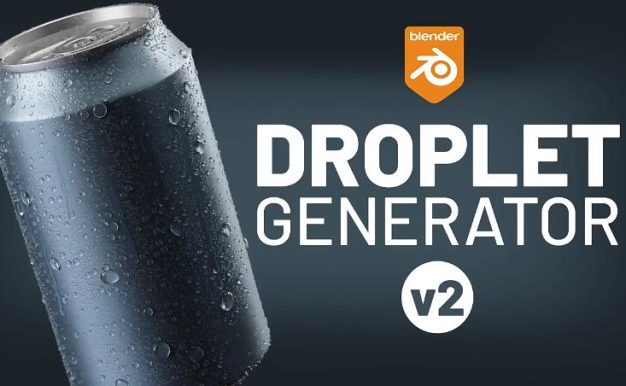 Blender插件 真实水珠液滴模拟生成器 Droplet Generator 2.1
