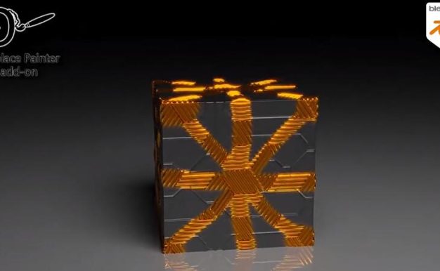 Blender插件 三维地形高度置换绘制 Displace Painter V1.1+使用教程