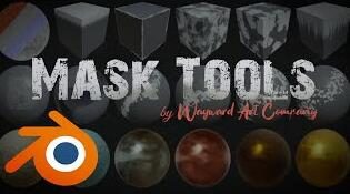 Blender插件 更改创建材质纹理混合遮罩 Mask Tools V2.0