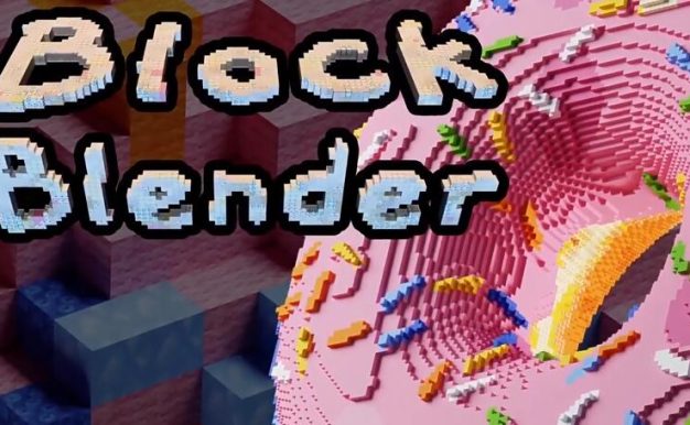 Blender插件 三维方块体积像素化效果 BlockBlender V1.4.1+使用教程