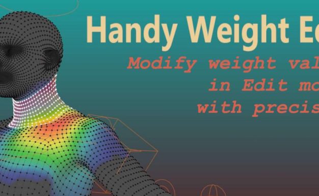 Blender插件 模型权重编辑 Handy Weight Edit V1.2.2