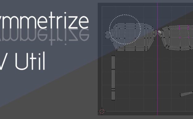 Blender插件 UV贴图对称处理编辑 Symmetrize Uv Util 1.4.0