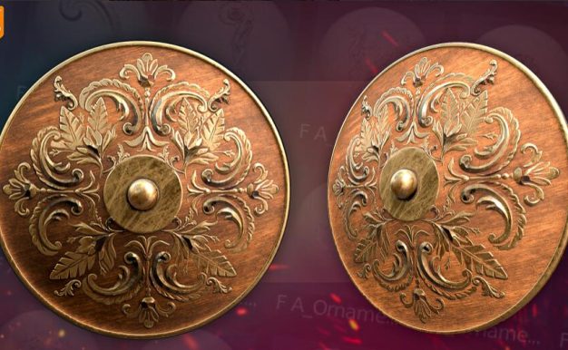 Blender雕刻笔刷 83种欧式风格装饰花纹 Blender Ornaments Brushes