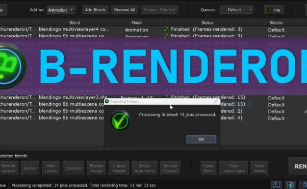 Blender插件 独立渲染管理器 B-Renderon V3.1 Win