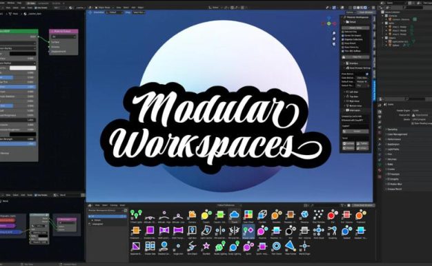 Blender插件 预设库管理 Modular Workspaces 1.6.2
