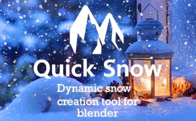 Blender插件 快速制作下雪覆盖特效 Quick Snow v3.2