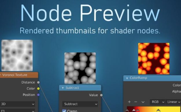 Blender插件 节点缩略图可视化预览 Node Preview V1.16