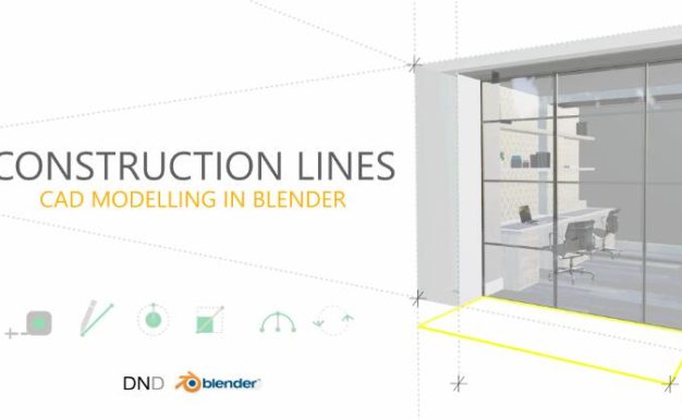 Blender插件 CAD风格施工线建模工具 Construction Lines v0.9.6.8+使用教程
