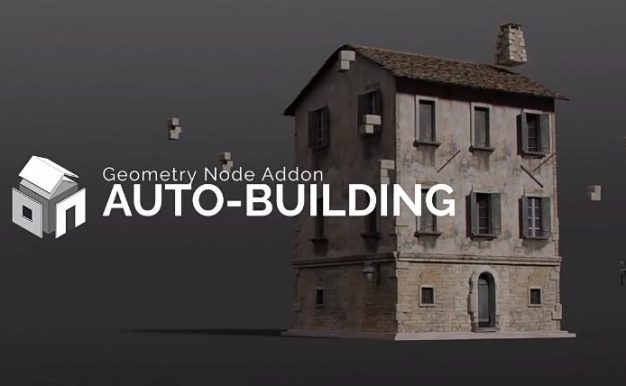 Blender插件 三维楼房建筑自动生成器+预设 Auto-Building v1.1.4