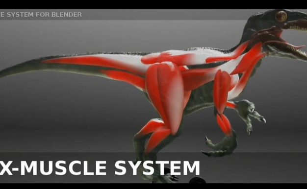 Blender插件 肌肉系统模拟工具 X-Muscle System 4.0