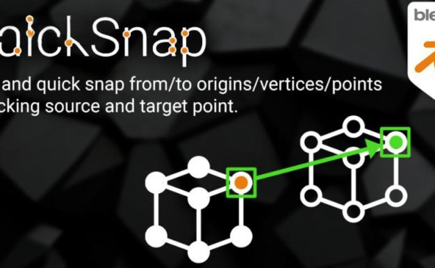 Blender插件-QuickSnap v1.2.5对象/顶点/原点捕捉/对齐吸附实用插件