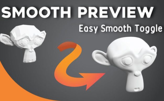 Blender插件-三维模型平滑细分曲面一键搞定 Smooth Preview V1.2