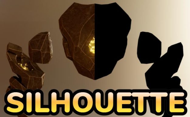 Blender插件-三维模型多角度剪影快速生成 Silhouette v2.0